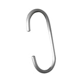 Maxbell Hanging Hook Closet Hook Organizer Aluminum Alloy Hook for Clothes Bags Cups Silver C Shaped