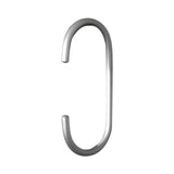 Maxbell Hanging Hook Closet Hook Organizer Aluminum Alloy Hook for Clothes Bags Cups Silver C Shaped