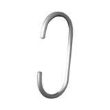 Maxbell Hanging Hook Closet Hook Organizer Aluminum Alloy Hook for Clothes Bags Cups Silver C Shaped