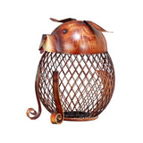 Maxbell Metal Dog Money Bank Reticulated Piggy Bank Cute for Birthday Christmas Gift