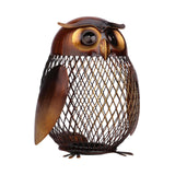 Maxbell Metal Owl Money Bank Reticulated Piggy Bank Cute for Birthday Christmas Gift