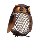 Maxbell Metal Owl Money Bank Reticulated Piggy Bank Cute for Birthday Christmas Gift