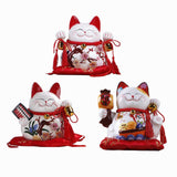 Maxbell Lucky Cat Money Bank Saving Jar for Housewarming Home Decor Business Opening Style A