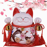 Maxbell Lucky Cat Money Bank Saving Jar for Housewarming Home Decor Business Opening Style A