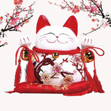 Maxbell Lucky Cat Money Bank Saving Jar for Housewarming Home Decor Business Opening Style A
