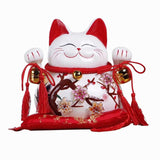 Maxbell Lucky Cat Money Bank Saving Jar for Housewarming Home Decor Business Opening Style A