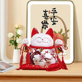 Maxbell Lucky Cat Money Bank Saving Jar for Housewarming Home Decor Business Opening Style A