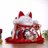 Maxbell Lucky Cat Money Bank Saving Jar for Housewarming Home Decor Business Opening Style A