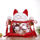Maxbell Lucky Cat Money Bank Saving Jar for Housewarming Home Decor Business Opening Style A