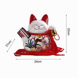 Maxbell Lucky Cat Money Bank Saving Jar for Housewarming Home Decor Business Opening Style B