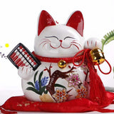 Maxbell Lucky Cat Money Bank Saving Jar for Housewarming Home Decor Business Opening Style B