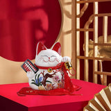 Maxbell Lucky Cat Money Bank Saving Jar for Housewarming Home Decor Business Opening Style B