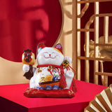 Maxbell Lucky Cat Money Bank Saving Jar for Housewarming Home Decor Business Opening Style C