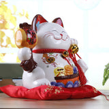 Maxbell Lucky Cat Money Bank Saving Jar for Housewarming Home Decor Business Opening Style C