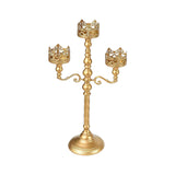 Maxbell Metal Candelabra Pillar Candle Holder for Festivals Living Room Thanksgiving Gold