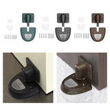 Maxbell Windproof Door Stopper Silent with Lock Function Door Stop for Bathroom Home green