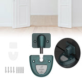 Maxbell Windproof Door Stopper Silent with Lock Function Door Stop for Bathroom Home green