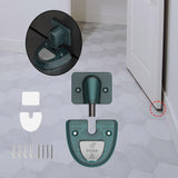 Maxbell Windproof Door Stopper Silent with Lock Function Door Stop for Bathroom Home green