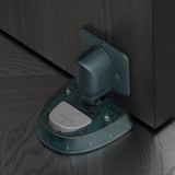 Maxbell Windproof Door Stopper Silent with Lock Function Door Stop for Bathroom Home green