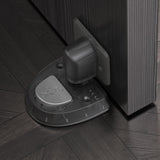 Maxbell Windproof Door Stopper Silent with Lock Function Door Stop for Bathroom Home black