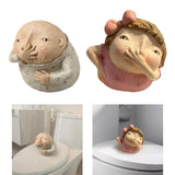 Maxbell Holding Nose Sculpture Funny Funny Bathroom Decor for Home Decorations Shelf Boy