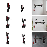 Maxbell Sword Display Stand Wall Mount Wooden for Wakizashi Sword Tanto Fishing Rods 1 Tier