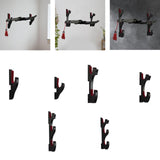 Maxbell Sword Display Stand Wall Mount Wooden for Wakizashi Sword Tanto Fishing Rods 1 Tier