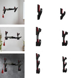 Maxbell Sword Display Stand Wall Mount Wooden for Wakizashi Sword Tanto Fishing Rods 1 Tier