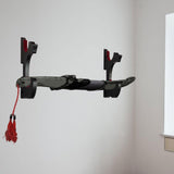 Maxbell Sword Display Stand Wall Mount Wooden for Wakizashi Sword Tanto Fishing Rods 2 Tier