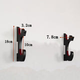 Maxbell Sword Display Stand Wall Mount Wooden for Wakizashi Sword Tanto Fishing Rods 2 Tier
