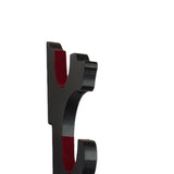 Maxbell Sword Display Stand Wall Mount Wooden for Wakizashi Sword Tanto Fishing Rods 3 Tier