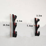 Maxbell Sword Display Stand Wall Mount Wooden for Wakizashi Sword Tanto Fishing Rods 3 Tier