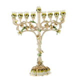 Maxbell Hanukkah Menorah Alloy 9 Branches Candle Holder for Party Desktop Tabernacle