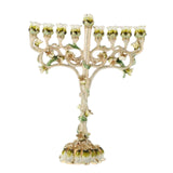Maxbell Hanukkah Menorah Alloy 9 Branches Candle Holder for Party Desktop Tabernacle