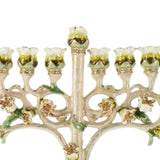 Maxbell Hanukkah Menorah Alloy 9 Branches Candle Holder for Party Desktop Tabernacle