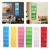 Maxbell Kindergarten Works Display Hanging Bag Wall Hanging for Library Pharmacy Use Blue