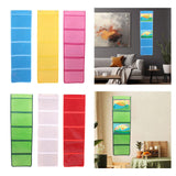 Maxbell Kindergarten Works Display Hanging Bag Wall Hanging for Library Pharmacy Use Blue