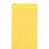 Maxbell Kindergarten Works Display Hanging Bag Wall Hanging for Library Pharmacy Use Yellow