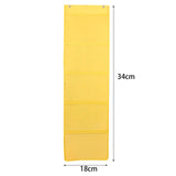Maxbell Kindergarten Works Display Hanging Bag Wall Hanging for Library Pharmacy Use Yellow