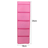 Maxbell Kindergarten Works Display Hanging Bag Wall Hanging for Library Pharmacy Use Pink