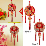 Maxbell Chinese New Year Hanging Decoration for Living Room Farmhouse Happy New Year Style A