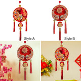 Maxbell Chinese New Year Hanging Decoration for Living Room Farmhouse Happy New Year Style A
