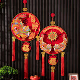 Maxbell Chinese New Year Hanging Decoration for Living Room Farmhouse Happy New Year Style A