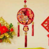 Maxbell Chinese New Year Hanging Decoration for Living Room Farmhouse Happy New Year Style A