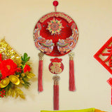 Maxbell Chinese New Year Hanging Decoration for Living Room Farmhouse Happy New Year Style B