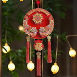 Maxbell Chinese New Year Hanging Decoration for Living Room Farmhouse Happy New Year Style B