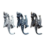 Maxbell Flying Dragon Statue Resin Dragon Sculpture for Landscape Dining Room Office White