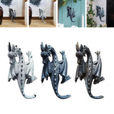 Maxbell Flying Dragon Statue Resin Dragon Sculpture for Landscape Dining Room Office White