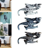 Maxbell Flying Dragon Statue Resin Dragon Sculpture for Landscape Dining Room Office White