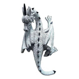 Maxbell Flying Dragon Statue Resin Dragon Sculpture for Landscape Dining Room Office White